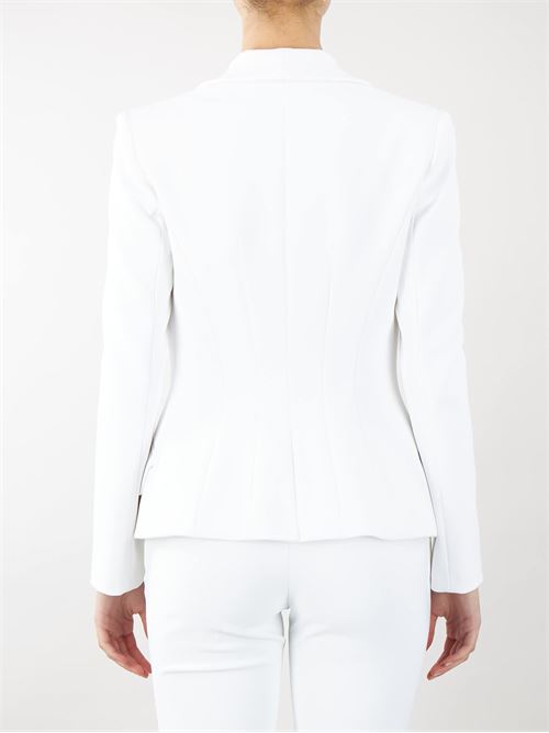 Double-breasted crepe jacket with shawl lapel Elisabetta Franchi ELISABETTA FRANCHI | Jacket | GI07241E2360